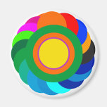 !   UCreate with Colour Circles Solid SqCircleTran Refrigerator Magnet