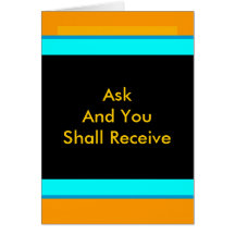 ! UCreate Zazzle - Ask You Receive The MUSEUM Greeting Card