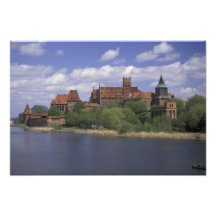 UE, Pologne, Pomerania, Malbork. L'Europe Photo Sur Toile