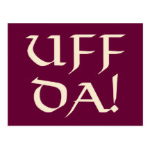 Uff Da! Post Card