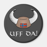 Uff Da! Viking Hat Magnet