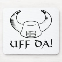 Uff Da! Viking Hat Mousepads