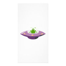 UFO and Space Alien Custom Photo Card