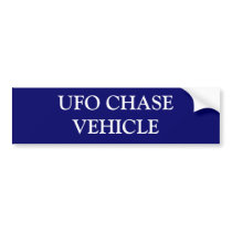 UFO CHASE VEHICLE BUMPER STICKERS
