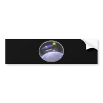 UFO Earth Bumper Sticker