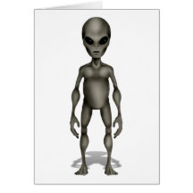 UFO étranger gris classique d'incident de Roswell Carte De Vœux