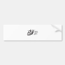 UFO - Flying Saucer - Spaceship Bumper Sticker