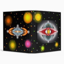 UFO Invasion Design 3 Ring Binders
