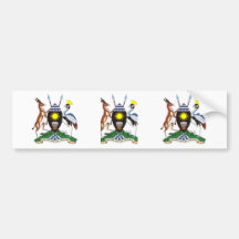 Uganda Coat of Arms Bumper Sticker