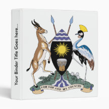 Uganda Coat of Arms detail Binders