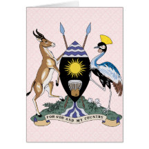 Uganda Coat of Arms detail Card