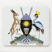 Uganda Coat of Arms detail Mousepad