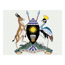 Uganda Coat of Arms detail Postcards