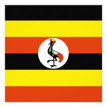 Uganda Flag Invitation