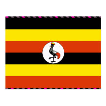 Uganda Flag Postcards