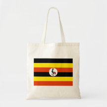 Uganda Flag Tote Bags