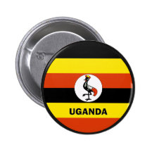 Uganda Roundel quality Flag Pinback Buttons