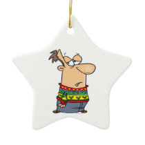 ugly christmas sweater cartoon ornaments