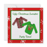 Ugly Christmas Sweater Christmas Party Invitations