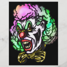 Ugly Evil Clown Flyer