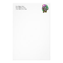 Ugly Evil Clown Personalized Stationery