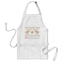 Ugly sweater christmas holiday cooking apron