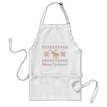 Ugly sweater christmas holiday cooking apron