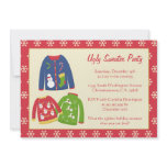 Ugly sweater christmas holiday party invitation