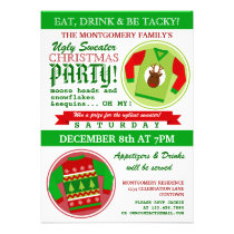 Ugly Sweater Christmas Party invitations