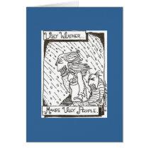Ugly weather... greeting card