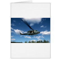 UH1 50 HELICOPTER GREETING CARD