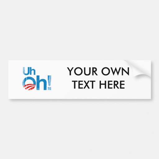 Uh oh Faded.png Bumper Sticker