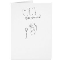 Uhh eww greeting card