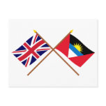 UK and Antigua & Barbuda Crossed Flags