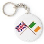 UK and Ireland Crossed Flags Keychains