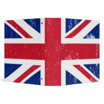 UK British Great Britain England English Flag Vinyl Binder