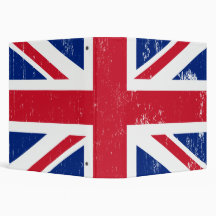 UK British Great Britain England English Flag Vinyl Binder