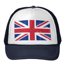 UK British Great Britain England English Flag Hats