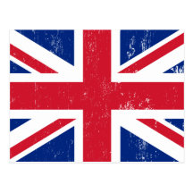 UK British Great Britain England English Flag Postcard