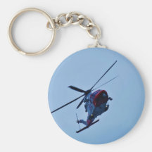 UK Coastguard helicopter. Key Chain
