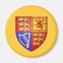 UK COAT OF ARMS FRIDGE MAGNET