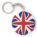 UK Fisheye Flag Keychain