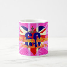 UK flag Diamond Jubilee commemorative mug