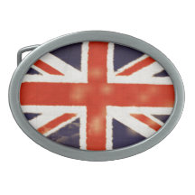 UK Flag Vintage Union Jack Custom Belt Buckle