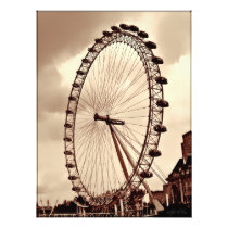 (UK) London Eye Vintage Print Photo