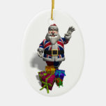 UK Santa Claus Christmas Tree Ornament