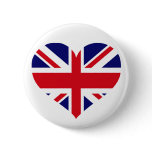 UK Union Jack Pinback Buttons