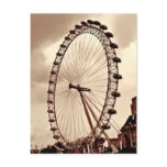 (UK) Vintage London Eye Postcard