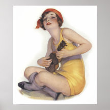 Uke jouant l'affiche d'aileron