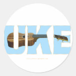 UKE ROUND STICKERS